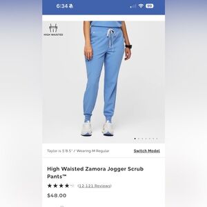 Figs scrub pants, high waisted zamora